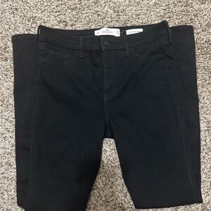 Hollister High Rise Super Skinny Black Jeans